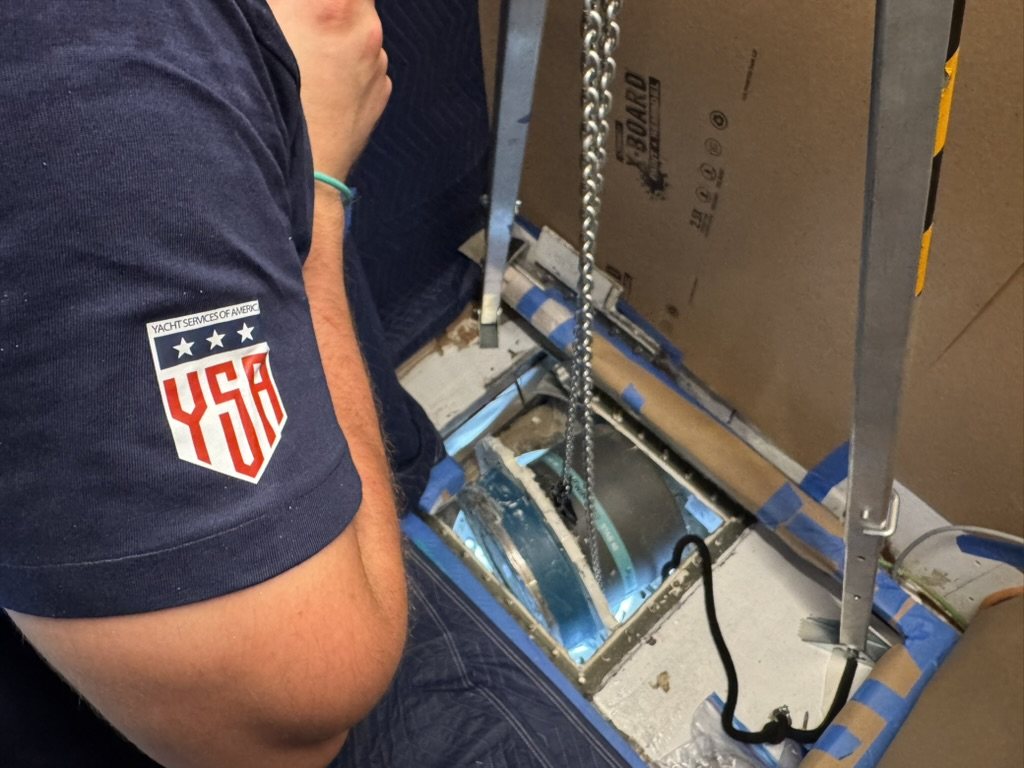 YSA technician on-site in branded uniform